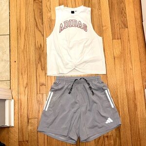 ✨ ADIDAS ✨ Aeroready Running Shorts and Tank Top Both XS